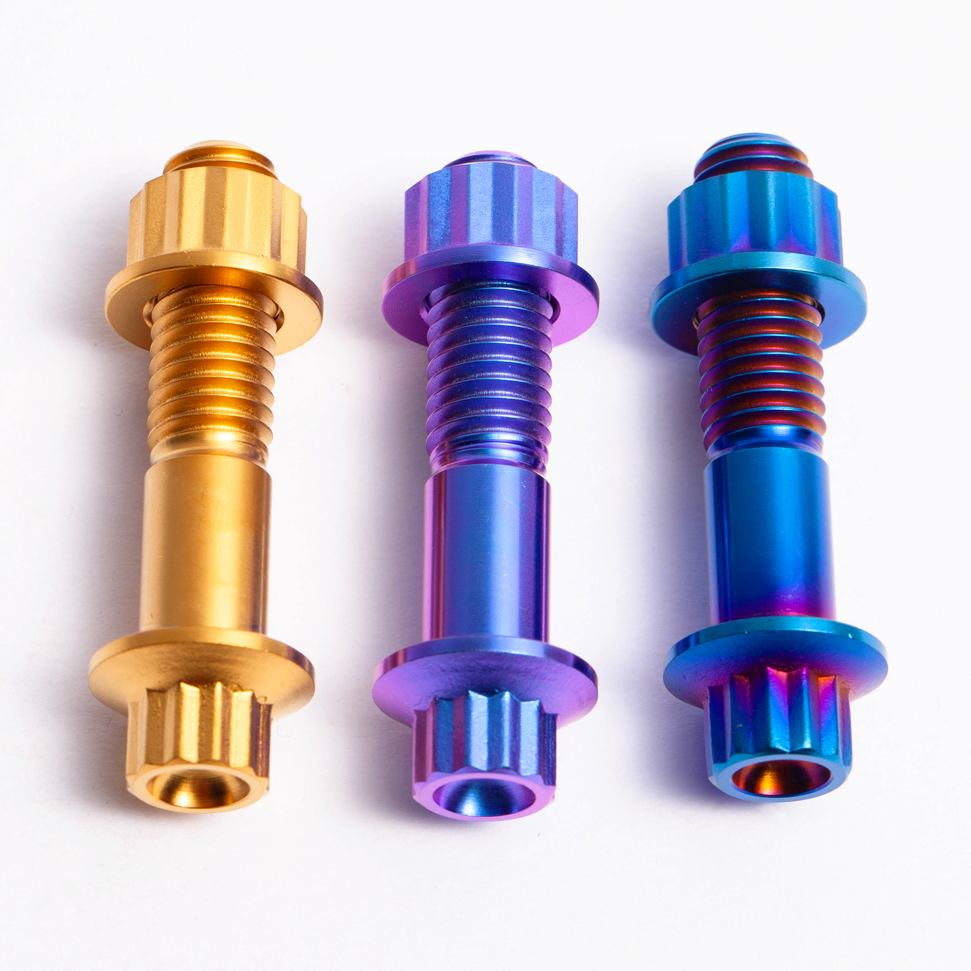 Customized Titanium Gr5 Alloy Torx Head Flange Bolts and Nuts 20mm Length with Plain Finish Motorbike Application Class 12