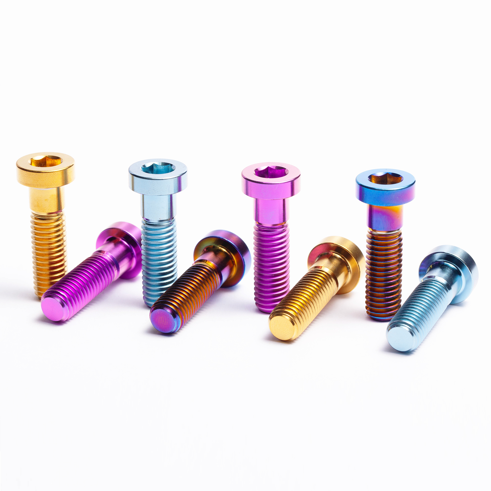 DIN6912 Titanium Alloy Low Head Socket Cap Bolt Anodized Parallel Screw for Bicycle Motorcycle Parts