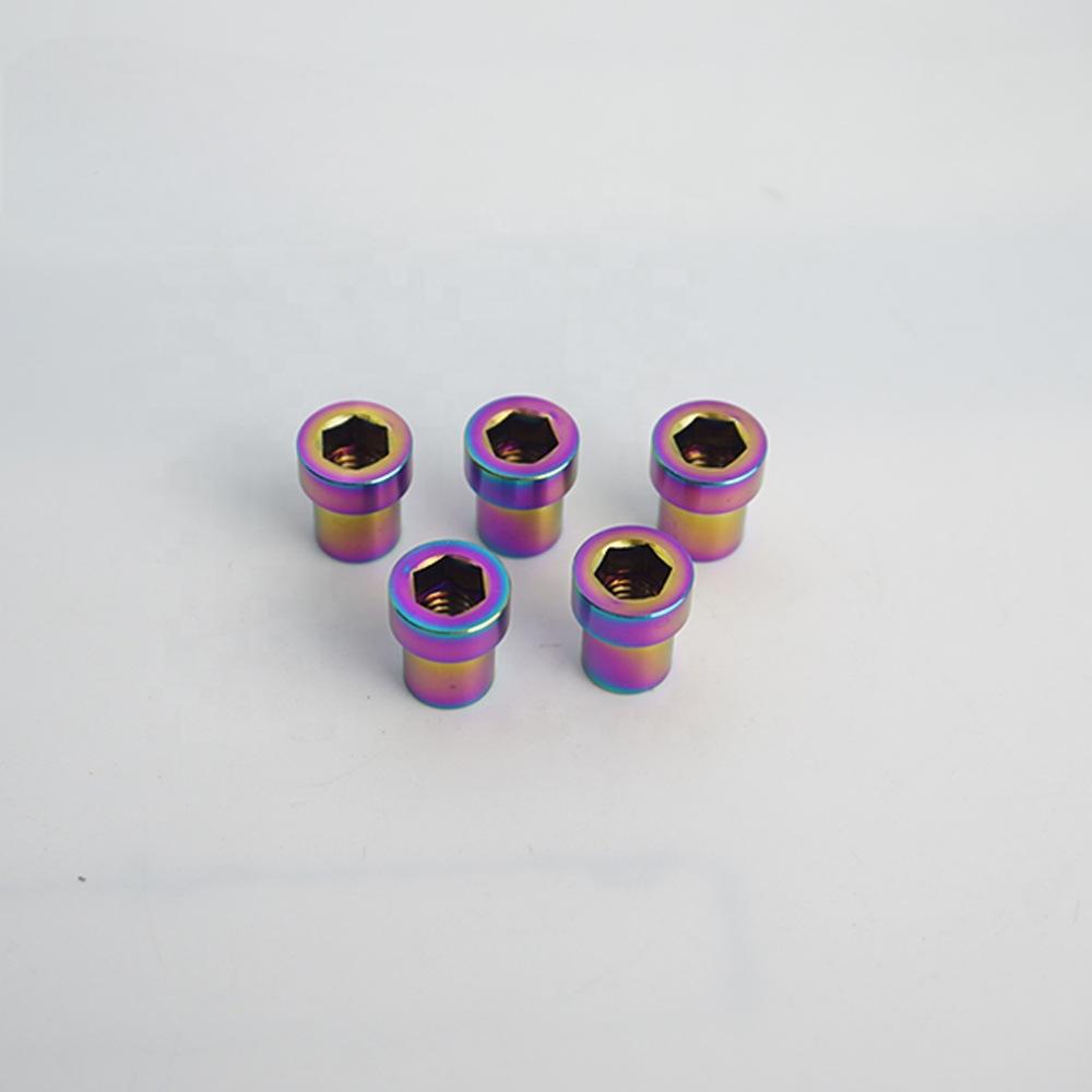 TC4 Titanium M5 Hex Locking Bolts for MTB Road Bike Carbon Seatpost Stem Pair Lightweight Anti-Rust Custom High Quality PVD