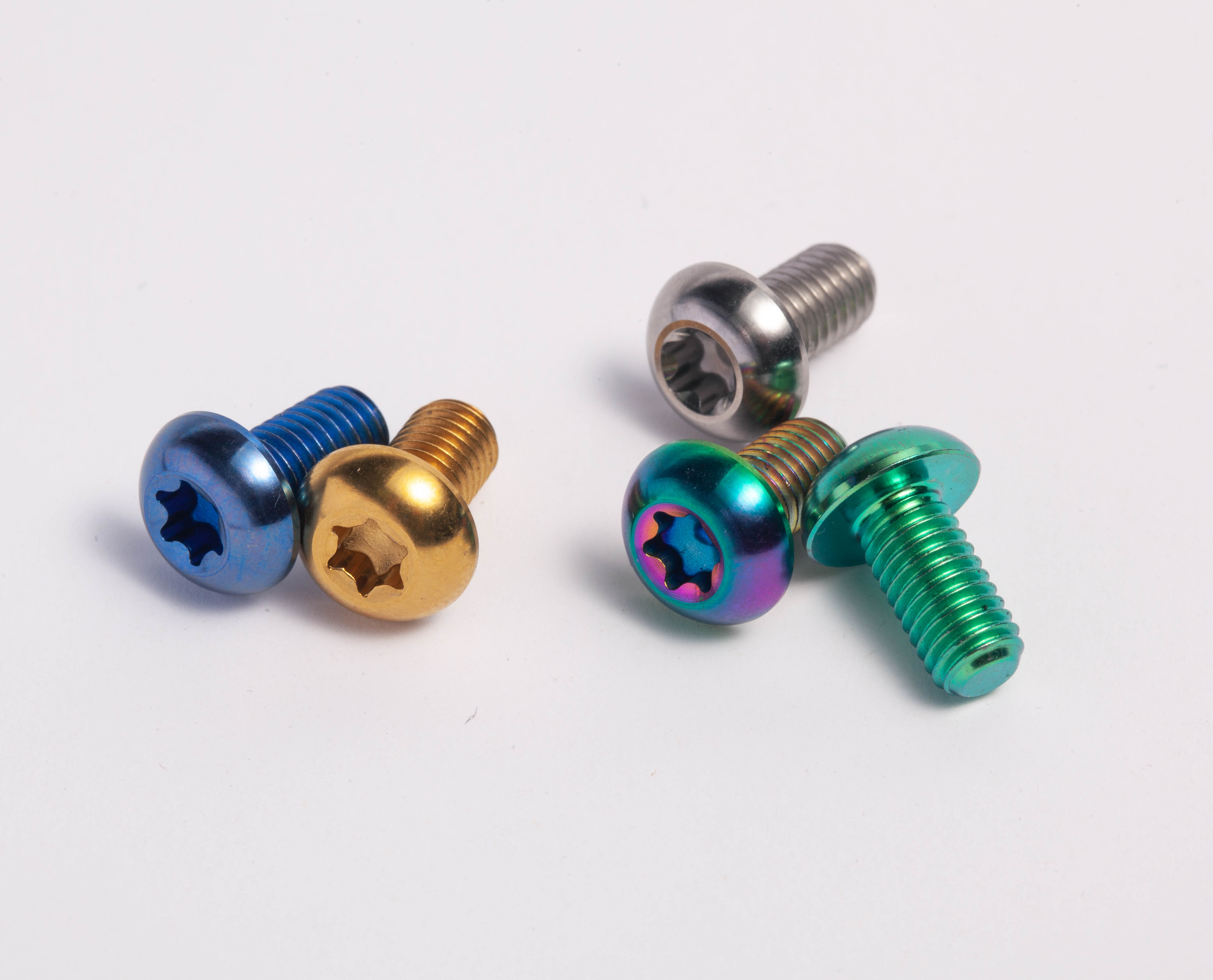 Customized Titanium Gr5 Alloy Torx Head Flange Bolts and Nuts 20mm Length with Plain Finish Motorbike Application Class 12