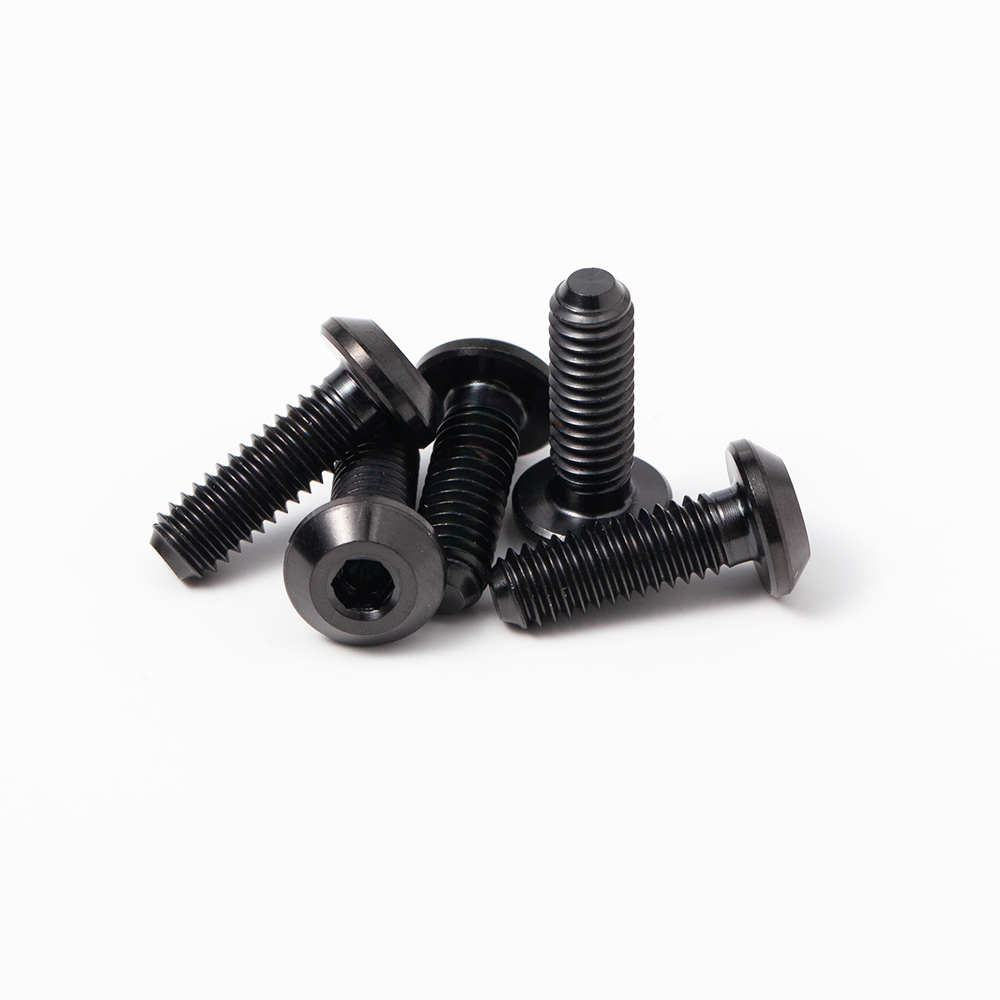 BST_TI Titanium Alloy Class 10 Anodized Finish Countersunk Head Bolts with UNF Thread for Bicycle Sprocket M8*25