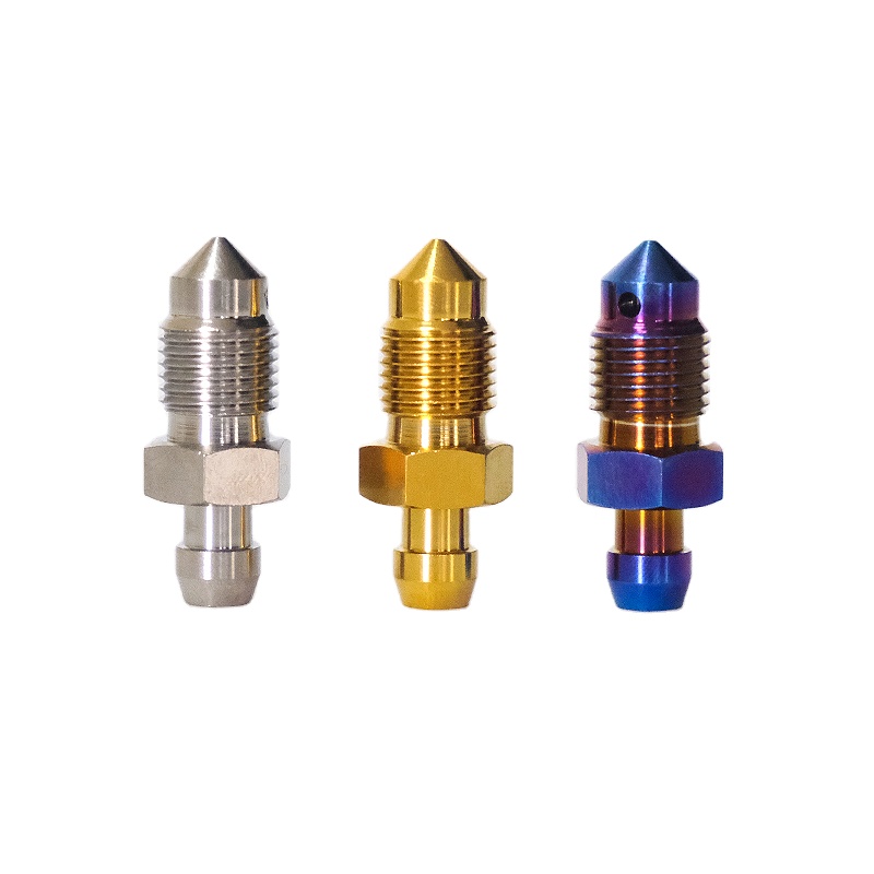 Titanium motorcycle bolts for brake calipers and fairings