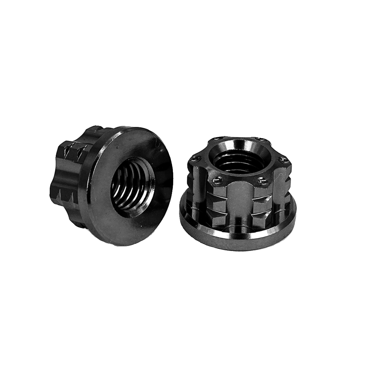 Motorcycle Electric Car Modified Titanium Alloy Fancy Hex Flange Nut Corrosion-resistant Grade 10.9 Locking Hot Forged ISO9001