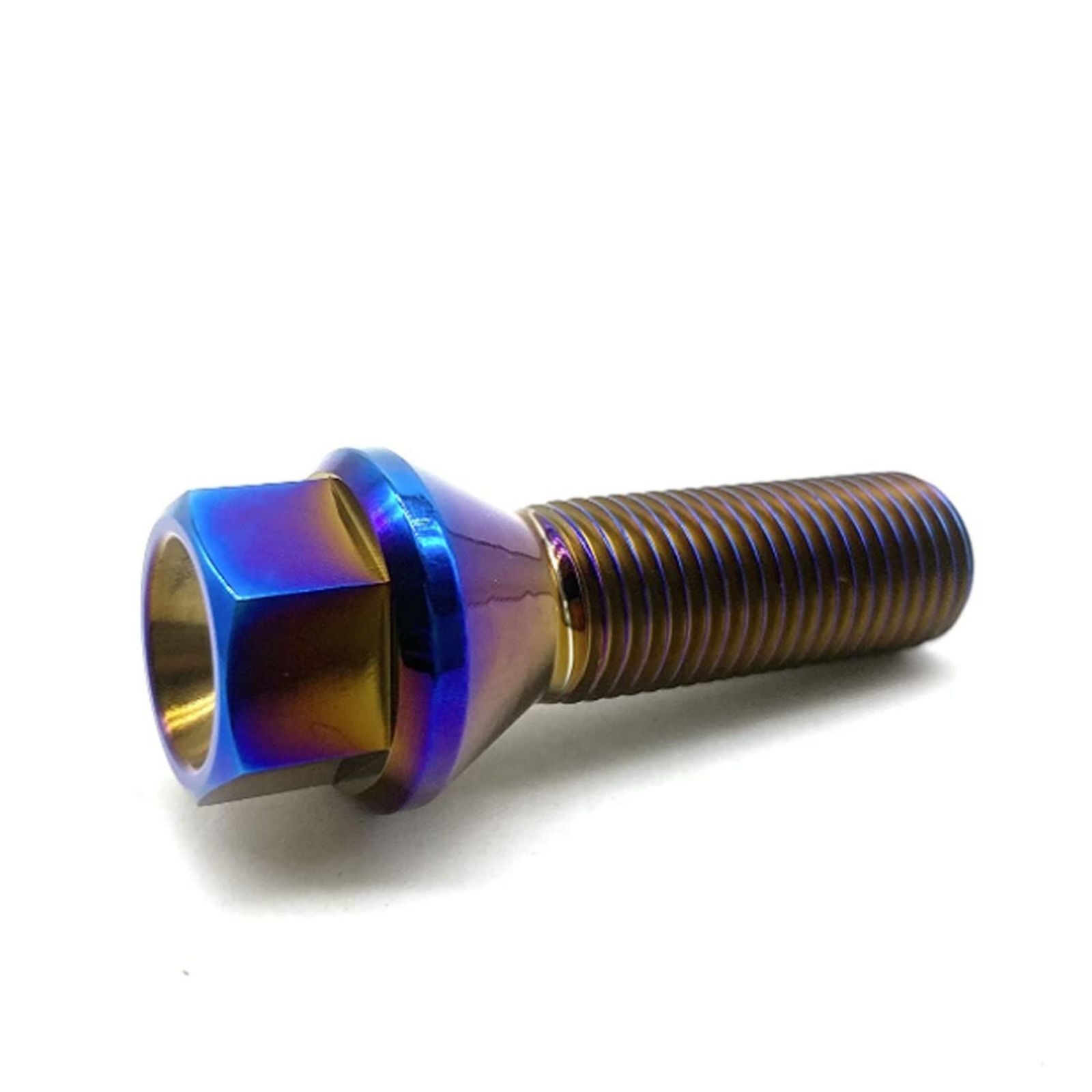 M6 M8 M9 M12 Titanium Gr5 Hex Head Flange Bolts Anodized Finish with M5 Thread Car Wheel Lug Bolts