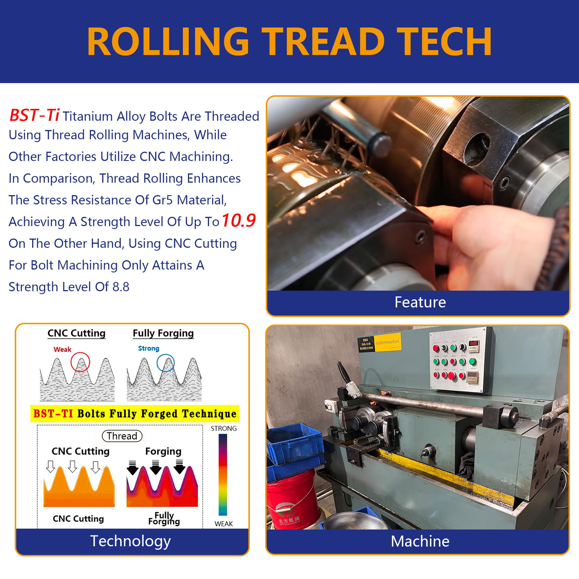 GR5 Titanium Alloy Hex/Torx Bicycle Allen Bolts Customized Sizes Raw Corrosion Resistant & Durable BSTTI Brand