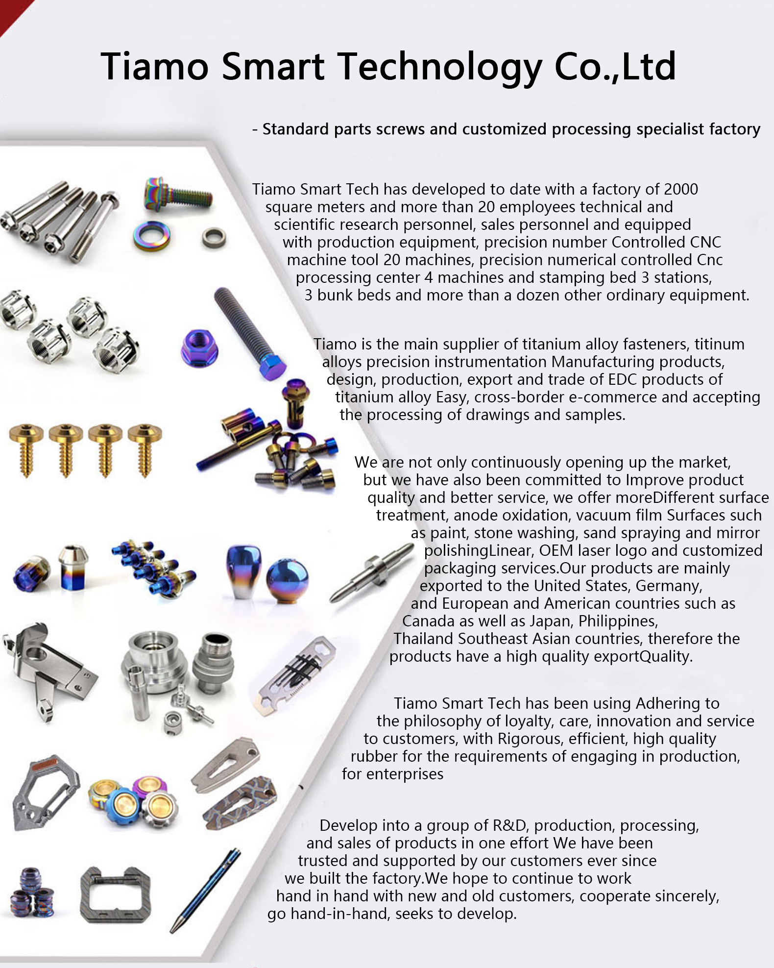 Titanium Alloy GR5 Hexagon Head Anodized Bolts and Nuts M6-M12 DIN6921