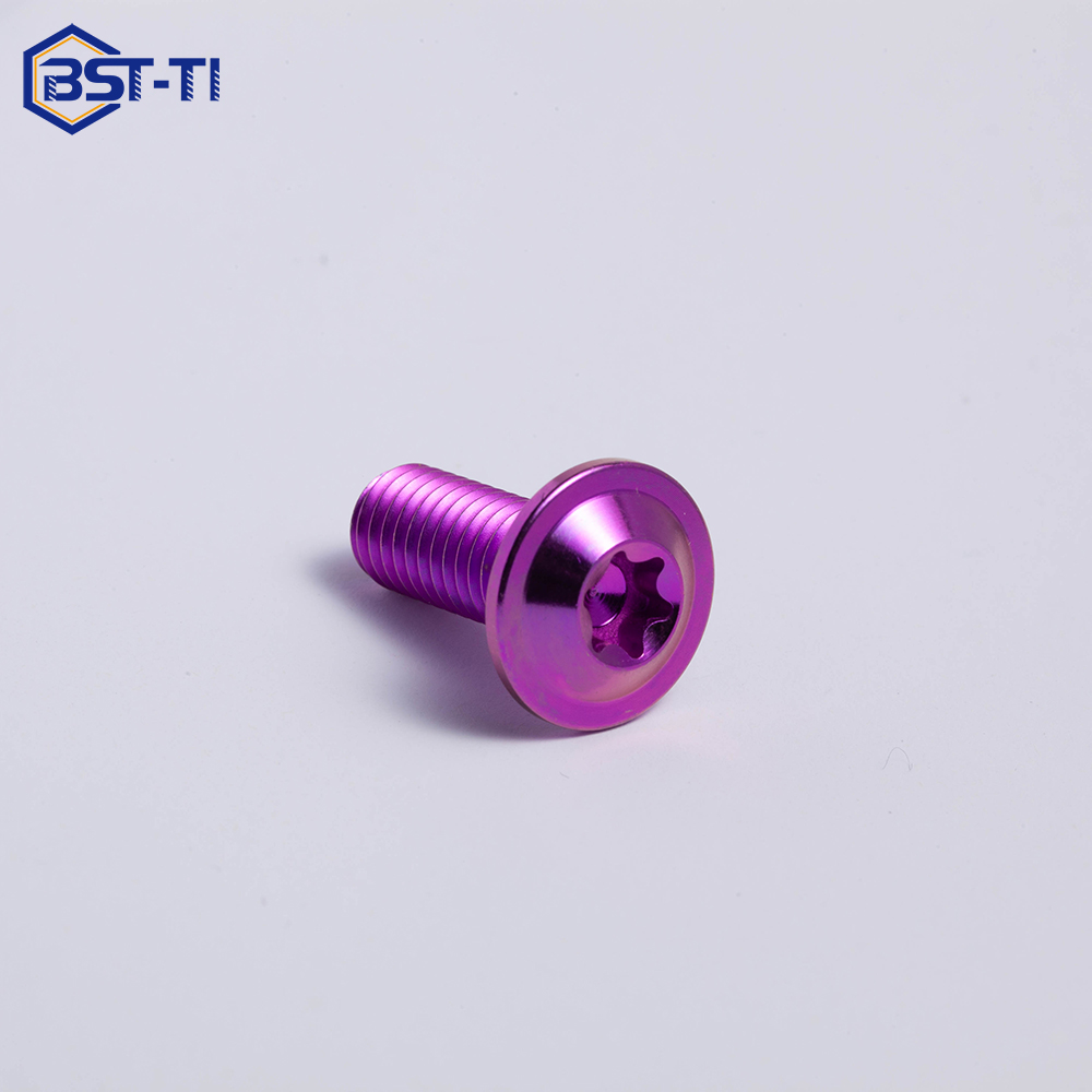 BST-TI Torx Head Titanium Alloy Disc Bolts ISO Standard Class 4.8/6.8 UNC Thread Motorcycle Screws and Bolts with Plain Finish