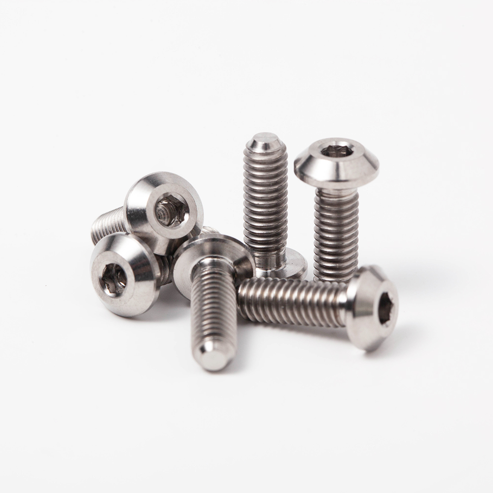 M5 M6 Metric Titanium Oval Head Disc Brake Screws Grade 5 ASTM F136 for Cycling Bikes Lightweight Corrosion Resistant Fasteners