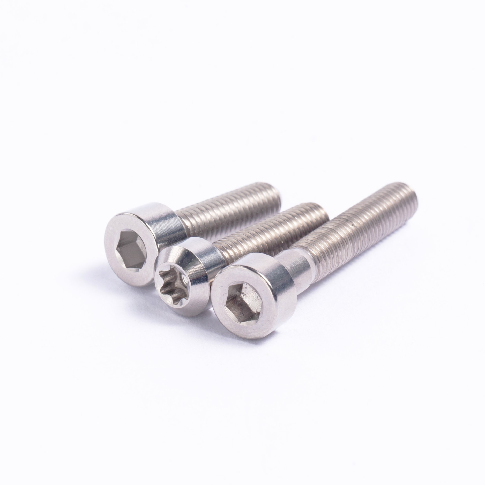 BST-TI Polished Titanium Alloy Gr5 DIN Standard Hexagon Head Disc Brake Motorcycle Heng Bolts for 12 Point M7 M5x80
